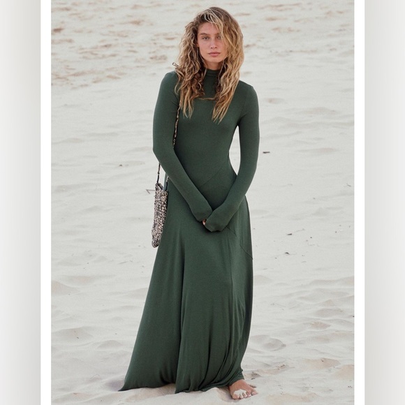 Free People Pescado Maxi Dress Blue - Picture 5 of 10